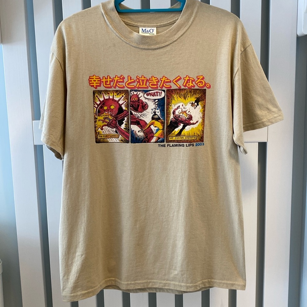 Rare! Vintage 2003 Flaming Lips Concert Tee Yoshimi Battles the Pink Robots